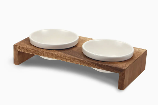 WOLTERS Gohan dobbelt skål hundeskål i bæredygtigt design
